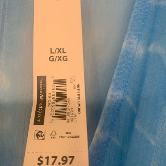 Swimsuit Cover Up - blue (sheer) - Picture 4 of 5